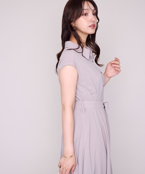 MISCH MASCH(ミッシュマッシュ)の「WEB限定 フレンチシャツワンピース(ワンピース・レディース・ベージュ/ネイビー/グレー・フリ-)」の12枚目の写真