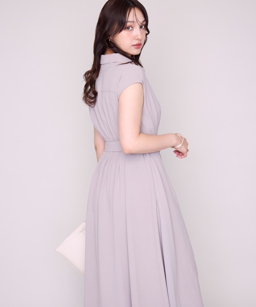 MISCH MASCH(ミッシュマッシュ)の「WEB限定 フレンチシャツワンピース(ワンピース・レディース・ベージュ/ネイビー/グレー・フリ-)」の13枚目の写真