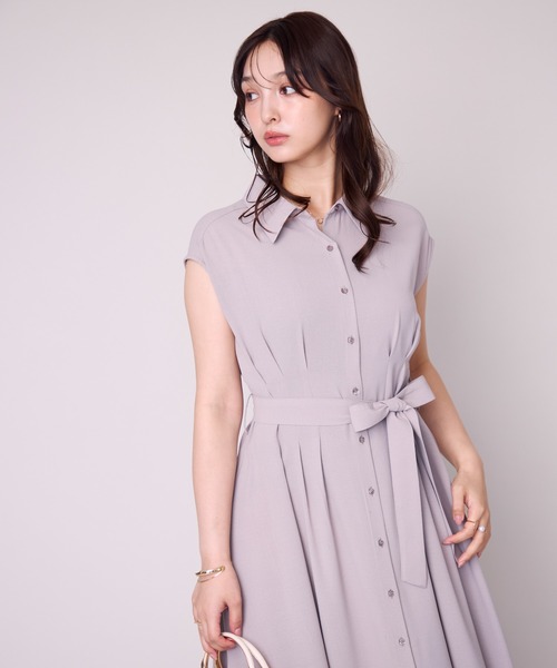 MISCH MASCH(ミッシュマッシュ)の「WEB限定 フレンチシャツワンピース(ワンピース・レディース・ベージュ/ネイビー/グレー・フリ-)」の16枚目の写真