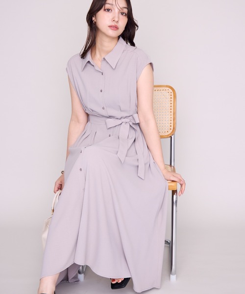 MISCH MASCH(ミッシュマッシュ)の「WEB限定 フレンチシャツワンピース(ワンピース・レディース・ベージュ/ネイビー/グレー・フリ-)」の17枚目の写真