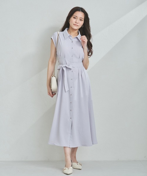 MISCH MASCH(ミッシュマッシュ)の「WEB限定 2025新作 フレンチシャツワンピース(ワンピース・レディース・ベージュ/ネイビー/グレー・フリ-)」の20枚目の写真