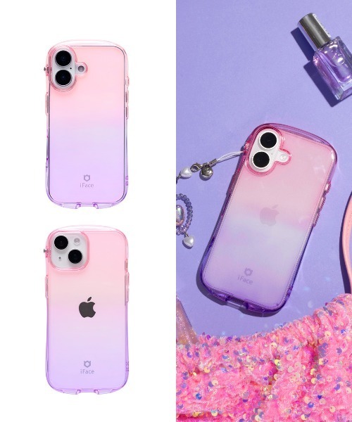 iPhone 16/15/14/13専用 iFace Look in Clear Lollyケース