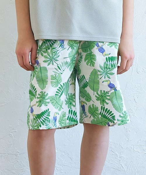 coca(coca)(コカ)の「キッズ アソート総柄ショートパンツ(その他パンツ・キッズ・ブルー/アイボリー/ブラック/チャコール/ベージュ/パープル/B/A/C/D/E・140/150/120/130)」の2枚目の写真