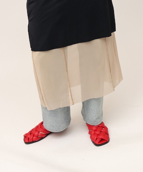 leinwande(ラインヴァンド)の「Mesh Combination Dress / メッシュコンビネーションドレス(ワンピース・レディース・ブラック/ベージュ・SMALL/MEDIUM)」の19枚目の写真