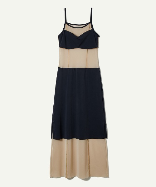 leinwande(ラインヴァンド)の「Mesh Combination Dress / メッシュコンビネーションドレス(ワンピース・レディース・ブラック/ベージュ・SMALL/MEDIUM)」の21枚目の写真