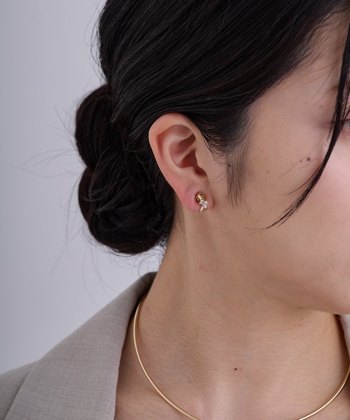 CALIN STANDARD(カリンスタンダード)の「◆金属アレルギー対応◆◆made in japan◆【痛くない】【落ちにくい】【片手で簡単】ビジュー マグネットイヤリング(イヤリング・レディース・ゴールド/シルバー・FREE)」の3枚目の写真