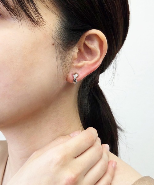 CALIN STANDARD(カリンスタンダード)の「◆金属アレルギー対応◆◆made in japan◆【痛くない】【落ちにくい】【片手で簡単】ビジュー マグネットイヤリング(イヤリング・レディース・ゴールド/シルバー・FREE)」の4枚目の写真