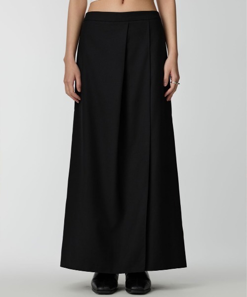 Studio Doe(スタジオドー)の「Studio Doe Three-dimensional layered slit skirt(スカート・レディース・ブラック・SMALL/MEDIUM)」の1枚目の写真