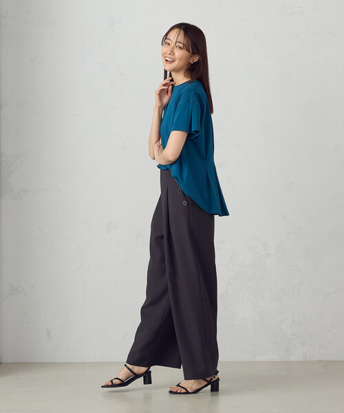 COMME CA ISM（コムサイズム）の「麻調マリンパンツ（その他パンツ・レディース・ダークブラウン/チャコール/ベージュ・SMALL/MEDIUM/LARGE）」の10枚目の写真