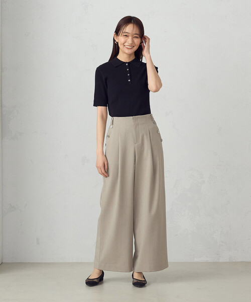 COMME CA ISM（コムサイズム）の「麻調マリンパンツ（その他パンツ・レディース・ダークブラウン/チャコール/ベージュ・SMALL/MEDIUM/LARGE）」の15枚目の写真