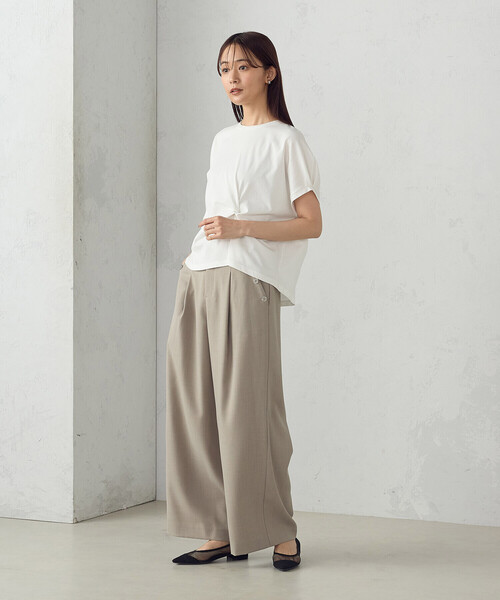 COMME CA ISM（コムサイズム）の「麻調マリンパンツ（その他パンツ・レディース・ダークブラウン/チャコール/ベージュ・SMALL/MEDIUM/LARGE）」の17枚目の写真