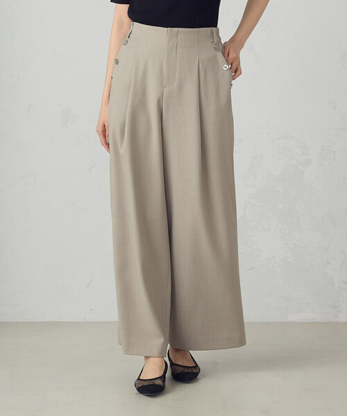 COMME CA ISM（コムサイズム）の「麻調マリンパンツ（その他パンツ・レディース・ダークブラウン/チャコール/ベージュ・SMALL/MEDIUM/LARGE）」の18枚目の写真