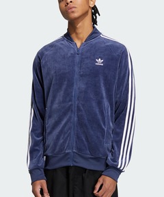2XL 新品 アディダス デニム ファイヤーバード トラックトップ