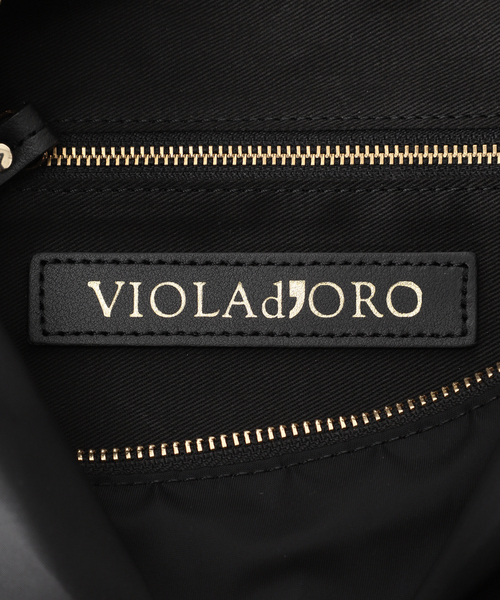 Spick & Span(スピックアンドスパン)の「《WEB限定追加》VIOLAd’ORO / ヴィオラドーロ BIANCA ナイロンショルダー(ショルダーバッグ・レディース・ベージュ系その他/ブラック・FREE)」の12枚目の写真