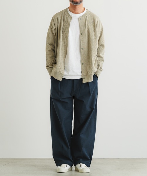 quadro（クオドロ）の「C/NyキルトJQブルゾン（Tシャツ/カットソー・メンズ・ダークネイビー/グレイッシュベージュ・LARGE/MEDIUM）」の19枚目の写真