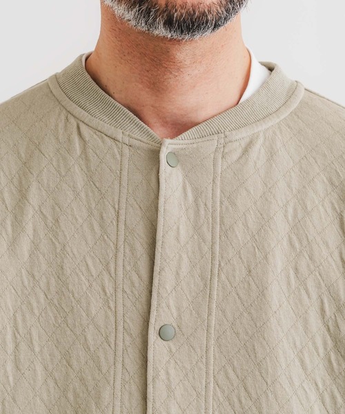 quadro（クオドロ）の「C/NyキルトJQブルゾン（Tシャツ/カットソー・メンズ・ダークネイビー/グレイッシュベージュ・LARGE/MEDIUM）」の20枚目の写真