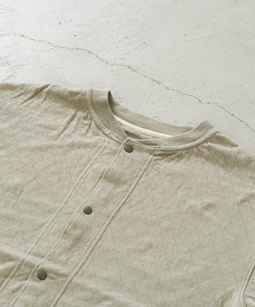 quadro（クオドロ）の「C/NyキルトJQブルゾン（Tシャツ/カットソー・メンズ・ダークネイビー/グレイッシュベージュ・LARGE/MEDIUM）」の6枚目の写真