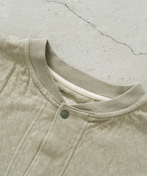 quadro（クオドロ）の「C/NyキルトJQブルゾン（Tシャツ/カットソー・メンズ・ダークネイビー/グレイッシュベージュ・LARGE/MEDIUM）」の7枚目の写真