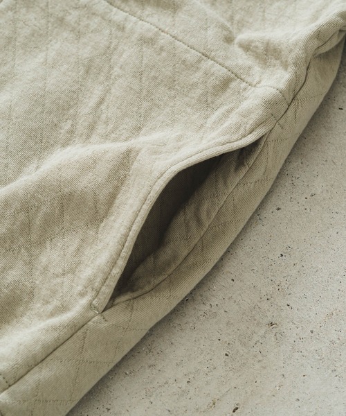 quadro（クオドロ）の「C/NyキルトJQブルゾン（Tシャツ/カットソー・メンズ・ダークネイビー/グレイッシュベージュ・LARGE/MEDIUM）」の14枚目の写真