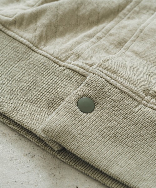 quadro（クオドロ）の「C/NyキルトJQブルゾン（Tシャツ/カットソー・メンズ・ダークネイビー/グレイッシュベージュ・LARGE/MEDIUM）」の15枚目の写真