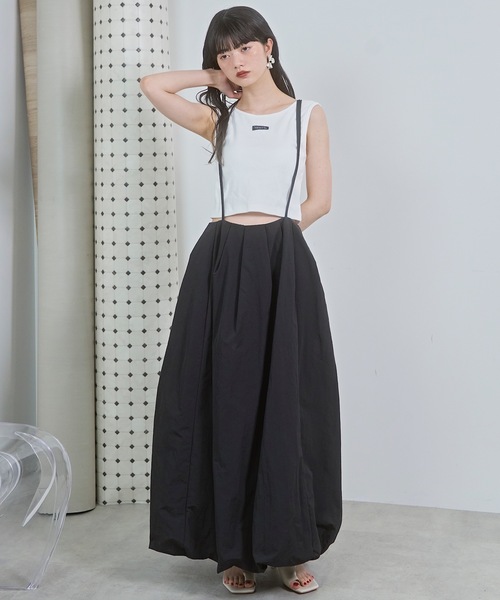 VIOLETTA（ヴィオレッタ）の「カップ付きバックシャンリブタンクトップ