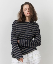 Tシャツ・カットソー Citybreeze Cotton Stripe Basic Shirt 5BJH313 CITYBREEZE｜シティブリーズのTシャツ/カットソー（ストライプ柄