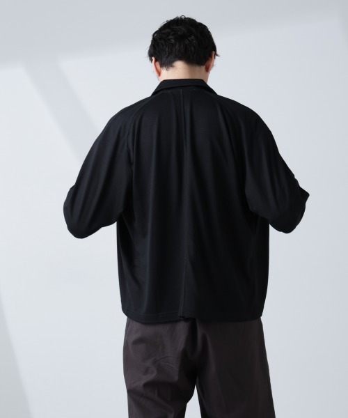NANO universe（ナノユニバース）の「「ALL-DAYS COMFORT 100% WOOL」 ZIPプルオーバー（その他アウター・メンズ・ブラック/カーキ・M/L）」の5枚目の写真
