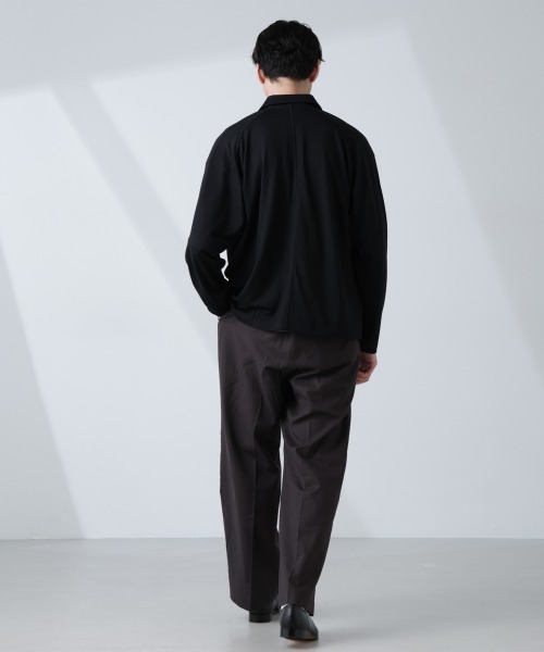 NANO universe（ナノユニバース）の「「ALL-DAYS COMFORT 100% WOOL」 ZIPプルオーバー（その他アウター・メンズ・ブラック/カーキ・M/L）」の9枚目の写真