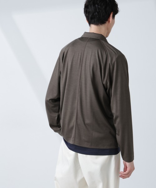 NANO universe（ナノユニバース）の「「ALL-DAYS COMFORT 100% WOOL」 ZIPプルオーバー（その他アウター・メンズ・ブラック/カーキ・M/L）」の12枚目の写真