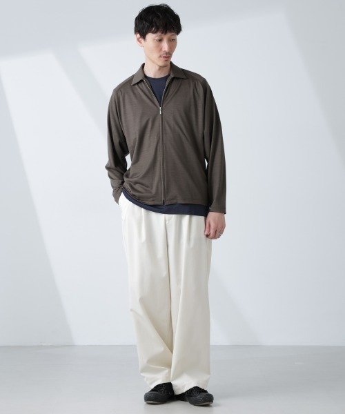 NANO universe（ナノユニバース）の「「ALL-DAYS COMFORT 100% WOOL」 ZIPプルオーバー（その他アウター・メンズ・ブラック/カーキ・M/L）」の13枚目の写真