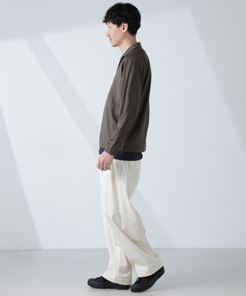 NANO universe（ナノユニバース）の「「ALL-DAYS COMFORT 100% WOOL」 ZIPプルオーバー（その他アウター・メンズ・ブラック/カーキ・M/L）」の15枚目の写真