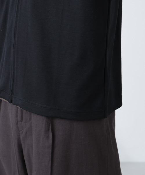 NANO universe（ナノユニバース）の「「ALL-DAYS COMFORT 100% WOOL」 ZIPプルオーバー（その他アウター・メンズ・ブラック/カーキ・M/L）」の21枚目の写真