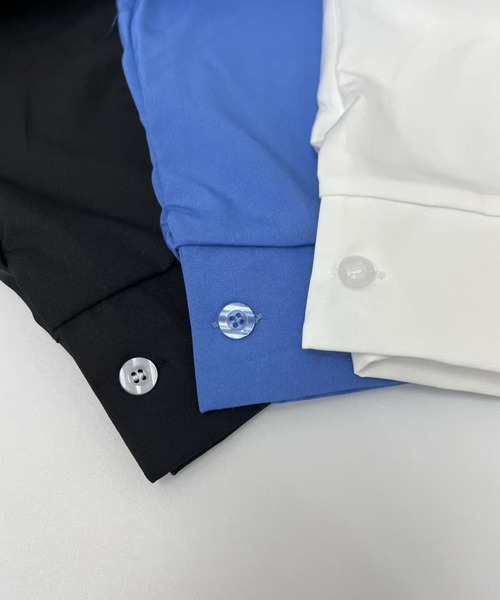 mebole(メボレ)の「ウエストリボンシャツ(シャツ/ブラウス・レディース・ホワイト/ブルー/ブラック・FREE)」の4枚目の写真
