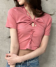 Babylclubトップス ピンク SLY | V／N CRASH 2P トップス (ニット ) |SHEL'TTER WEBSTORE