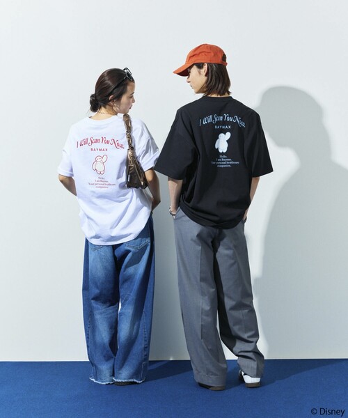 ベイマックス　ネオン　夏　Tシャツ　ディズニーランド　ビッグシルエット　ペア TDR 東京ディズニー ネオンカラー ベイマックス Tシャツ (Disney