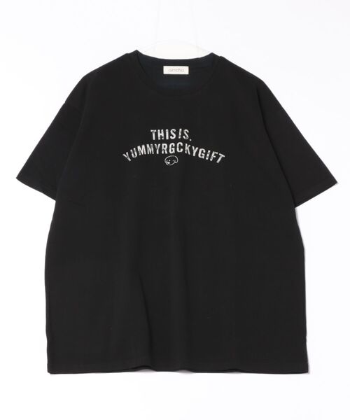 aimoha(アイモハ)の「メッセージプリントTシャツ(Tシャツ/カットソー・レディース・ホワイト/ブラック/イエロー/チョコ・FREE)」の14枚目の写真