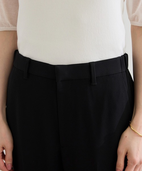 ROPE'（ロペ）の「トリアセバックサテン テーパードパンツ【オフィス/通勤/セットアップ対応】/洗える（その他パンツ・レディース・ブラック・36/38/40）」の15枚目の写真