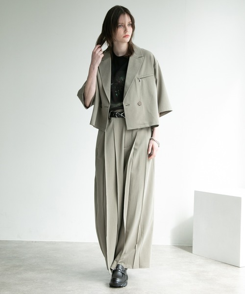 y2k グランジ モード ギミック ジッパー テーラードジャケット