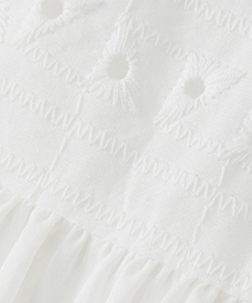 Fano Studios（ファノ ストゥディオズ）の「ティアード ロングスカート  FX25B041【Fano Studios】【2025SS】（スカート・レディース・ホワイト・L/M/S）」の12枚目の写真