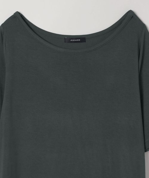JEANASIS(ジーナシス)の「マルチWAYツイストカット SS/492480(Tシャツ/カットソー・レディース・ライトグレー/チャコールグレー/ホワイト・FREE)」の6枚目の写真