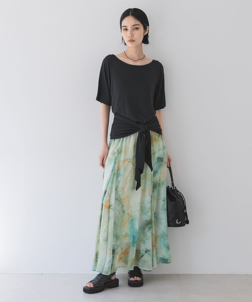 JEANASIS(ジーナシス)の「マルチWAYツイストカット SS/492480(Tシャツ/カットソー・レディース・ライトグレー/チャコールグレー/ホワイト・FREE)」の15枚目の写真