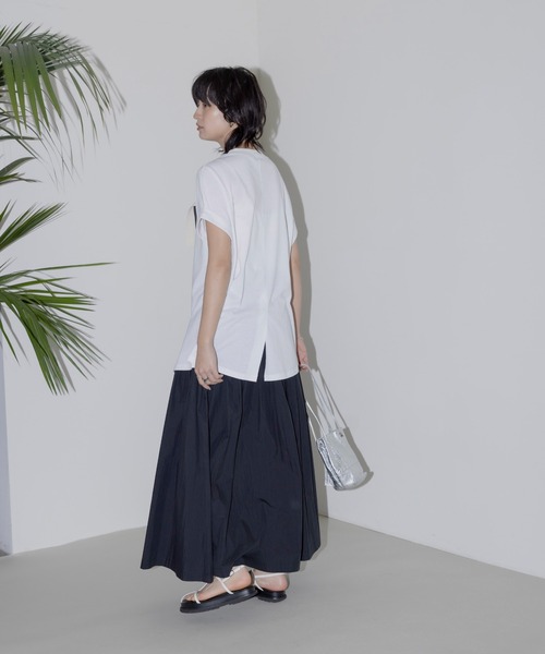 テープロゴエンブロフレンチTシャツ Eimee Law│Eimee Law