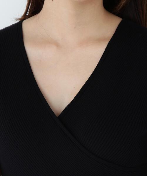 NATURAL BEAUTY BASIC(ナチュラルビューティーベーシック)の「◇カシュクールドッキングワンピース(ワンピース・レディース・ブラック系その他/ブラウン系その他・MEDIUM/P/S)」の12枚目の写真