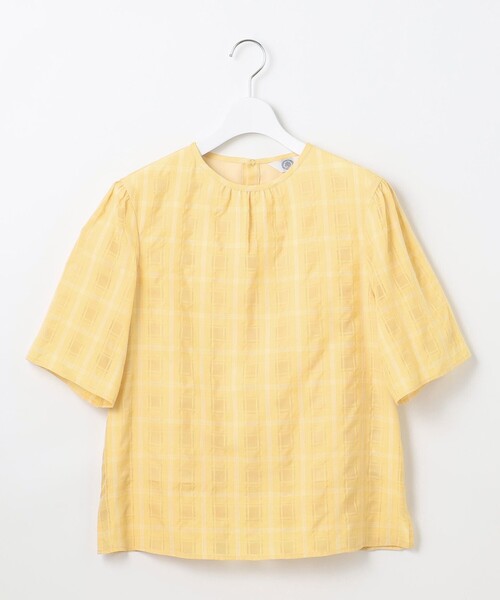 J.PRESS Ladies(J.プレス レディス)の「【洗える】SHEER チェック フレアスリーブ ブラウス(シャツ/ブラウス・レディース・ピーコックグリーン系3/オレンジ系3/ホワイト系3・XS)」の14枚目の写真