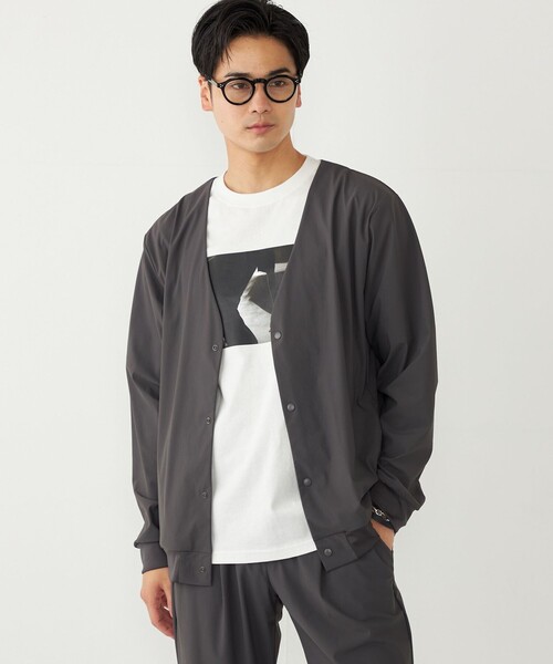 SHIPS Colors(シップス カラーズ)の「SHIPS Colors:〈UVカット・接触冷感・吸水速乾〉COOL TOUCH カーディガン(カーディガン/ボレロ・メンズ・ブラック/グレー/ネイビー・MEDIUM/LARGE/X-LARGE)」の22枚目の写真