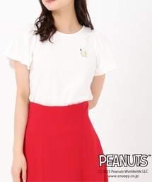 PEANUTSデザイン袖フレアTシャツ