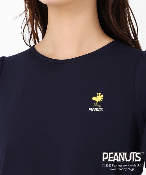 MISCH MASCH(ミッシュマッシュ)の「PEANUTSデザイン袖フレアTシャツ(Tシャツ/カットソー・レディース・ホワイト/ネイビー・フリ-)」の12枚目の写真