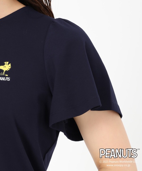 MISCH MASCH(ミッシュマッシュ)の「PEANUTSデザイン袖フレアTシャツ(Tシャツ/カットソー・レディース・ホワイト/ネイビー・フリ-)」の14枚目の写真