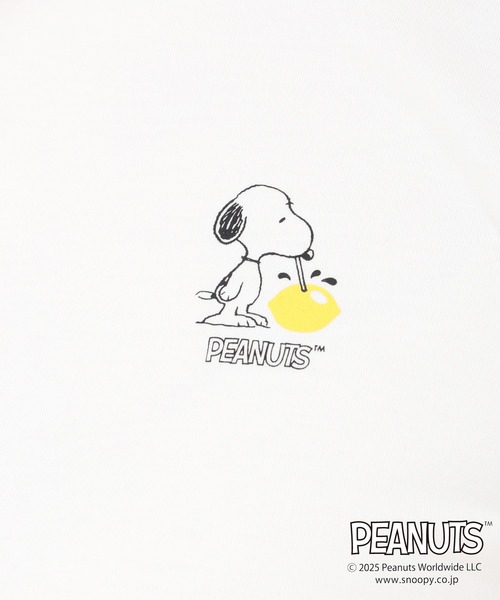 MISCH MASCH(ミッシュマッシュ)の「PEANUTSデザイン袖フレアTシャツ(Tシャツ/カットソー・レディース・ホワイト/ネイビー・フリ-)」の8枚目の写真