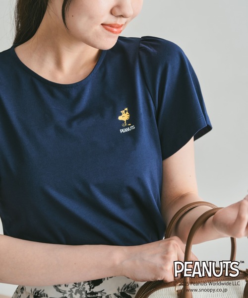 MISCH MASCH(ミッシュマッシュ)の「PEANUTSデザイン袖フレアTシャツ(Tシャツ/カットソー・レディース・ホワイト/ネイビー・フリ-)」の19枚目の写真